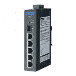 Switch ethernet Rail Din 5 ports 10/100/1000Mbps (4 PoE) + 1 SFP  non administrable -40 ~ 75 °C