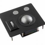 Trackball industrielle montage en panneau 38mm de diamètre "Scroll & Roll" - Roulette de défilement et fonction clic Etanchéité: IP68