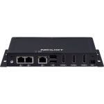 PC Fanless compact avec Atom® x6211E, 3 x HDMI, 3 x LAN, 4 x USB, 2 x COM, 1 mini PCIe - 12/24V