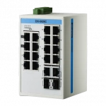 Switch Rail DIN automatisme 16 ports + 2 Gigabit COMBO -40°C +75°C