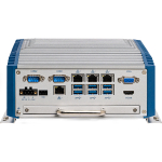 PC fanless équipé d'un processeur de 12eme ou 13eme génération IntelCore i9/i7/i5/i3 x4 LAN,X4 COM, x1 DP, X1 SIM, x4USB et port M2 accessible de l'extérieur