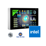 Panel PC fanless HD 18,5" 16:9 entièrement en aluminium avec processeur Intel