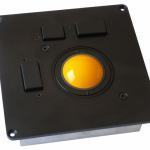 Trackball 50 mm norme militaire et défense avec 3 boutons