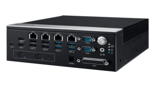 Produit PC fanless EDGE IA AMD Ryzen 7 avec x3 affichages HDMI, x6 COM, GPU RADEON  8640U/8845HS (38TOPS) Image