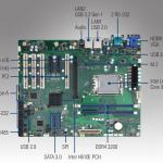 Carte mère industrielle ATX compatible processeur Intel 12eme génération + HDMI/VGA, 6xUSB 3.2, 2xLAN et M.2