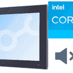 Panel PC  tactile résistif 12" 4:3 fanless avec intel core i3 sans son