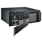 Serveur 4U Rackable demi-profondeur + Intel i3/i5/i7/i9 10ème gen. + 1 x GPU NVIDIA RTX