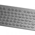 Clavier inox rétroéclairé 81 touches rondes  ø17mm avec trackball