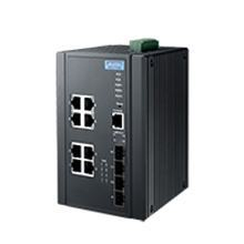 Produit Switch PoE certifié IEC 62443-4-2 x8 LAN GB+ x4 SFP IP30 résistant aux hautes et basses températures Image