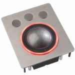 Trackball industrielle montage en panneau 50mm de diamètre "Chameleon" - Rétro-éclairage avec haloRGB Etanchéité: IP68