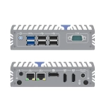 PC Fanless compact avec  Intel Pentium J3710, 2 x HDMI, DP, 2 x LAN, 1 x COM, 6 x USB (-20 ~ +50°C)
