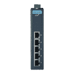 Switch Rail DIN industriel 5 ports Ethernet Gigabit -40°C +70°C en boîtier métallique et alimentation redondante