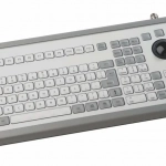 Clavier industriel encastrable avec trackball de 38mm, 106 touches , IP65, Interface PS/2 QWERTZ