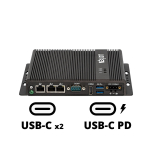 Mini PC Fanless avec Intel N97, HDMI 3 x LAN, 2 x USB 2.0, 31x COM et 3 x USB-C (alimentation USB-C PD)