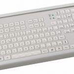 Product Clavier industriel durci à poser sur table sans dispositif de pointage 103 touches Clavier industriel compact Etanchéité: IP65 Interface PS/2 FR: AZERTY Image