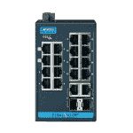 Switch Rail DIN industriel ProView 16 ports FE + 2 Gigabits -40°C 75°C