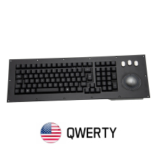 Produit Clavier durci MIL-SPEC à touches pleine course avec trackball – Version US QWERTY Image