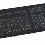 Clavier industriel rétro-éclairé par LED encastrable + cadre 106 touches "Duralight" - Boule industrielle laser 50mm Etanchéité: IP67 Interface USB US: QWERTY