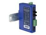 IND 232/422/485 TO SM FIBER, ST, Rail DIN