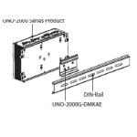 Product Accessoire pour montage des séries  UNO-22/23/24 sur RAIL DIN Image