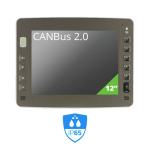 Panel PC résistif 12" Intel Atom x7-E3950 1,6Ghz CANBus IP65 MIL-STD-810G