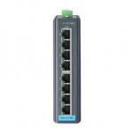 Switch Rail DIN industriel  8 ports Ethernet Gigabit -40°C +70°C en boîtier métallique et alimentation redondant