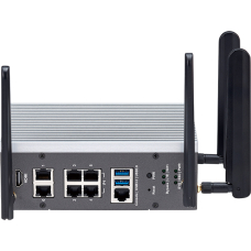 Produit Appliance de sécurité industrielle fanless compacte rail DIN équipé d'un processeur Intel Atom x6 port GB, WiFi et LTE Image