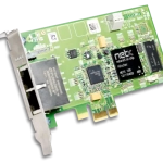 Carte PC PCI Express compact- x2 RJ45 Ethernet temps réel