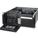 Châssis rackable 4U silencieux avec deux plateaux de disque dur SATA remplaçables à chaud