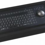 Clavier industriel Trackball 50mm IP67 sur table, LED, USB Russe