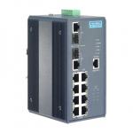 Switch Rail DIN industriel 8 ports POE + 2 x 1Gb -40°C 75°C