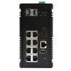 8 PoE+ + 2SFP industrial managed Gigabit Ethernet Switch
