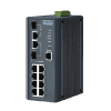Switch Ethernet industriel managé avec 8 ports 10/100Mbps + 2 x SFP (-40 à +75°C)