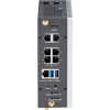 Appliance de sécurité industrielle fanless compacte rail DIN équipé d'un processeur Intel Atom x6 port GB, WiFi et LTE