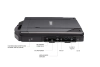 PC portable durci 14", i5, 8Go DDR4, 256Go NVMe, Windows 10 Pro, Wifi 6, BT, 3xUSB, RJ45, VGA, HDMI, COM, Lecteur SD