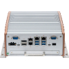 PC fanless puissant CPU/GPU/NPU Intel Core Ultra (max 35W), DDR5, x4 ports GB, PoE, COM, USB-C et compatible RAID0 et RAID1