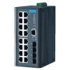Switch ethernet 16 ports 10/100Mbps + 4 SFP, Administrable -40~75℃