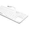 Clavier médical silicone rétro-éclairé 109 touches avec touchpad capacitif IP65 désinfecable sur table ou encastrable