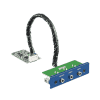 Module iDoor de communication et d'acquisition de données, 3-Port Audio Stereo, mPCIe, 3.5mm Jack
