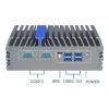 PC Fanless compact avec un processeur Intel Core I3, I5 ou I7 de 12eme génération, 3 x HDMI, 1 x VGA, 3 x LAN, 2 x COM, 4x USB (-20 ~ +50°C)