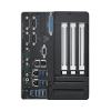PC fanless avec Xeon ou Core i, 4 disques, 8 x USB, 6 x COM, 16 I/O, 12-36V
