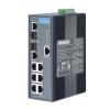 Switch Rail DIN industriel 6 ports Gigabit + 2 combo Managé -40°C 75°C
