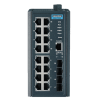 Switch ethernet 16 ports 10/100Mbps + 4 SFP, Administrable -40~75℃