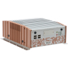 PC fanless puissant CPU/GPU/NPU Intel Core Ultra (max 35W), DDR5, x4 ports GB, PoE, COM, USB-C et compatible RAID0 et RAID1
