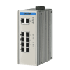 Switch Rail DIN automatisme 8 ports Gigabit POE + 2 1000Mbps -40°C +75°C