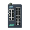 Switch Rail DIN industriel PROFINET ProView 16 ports FE + 2 1000Mbps