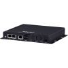 PC Fanless compact avec Atom® x6211E, 3 x HDMI, 3 x LAN, 4 x USB, 2 x COM, 1 mini PCIe - 12/24V