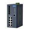 Managed Ethernet Switch EKI-7712G-4F/4FI 8GE and 4 SFP Ports with IXM