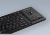 Semi-rugged keyboard with trackball
