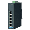 Switch rail DIN industriel 5 ports Ethernet 10/100 Mbps en boîtier métallique et alimentation redondante